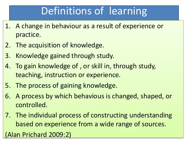 The Learner Nature And Development 